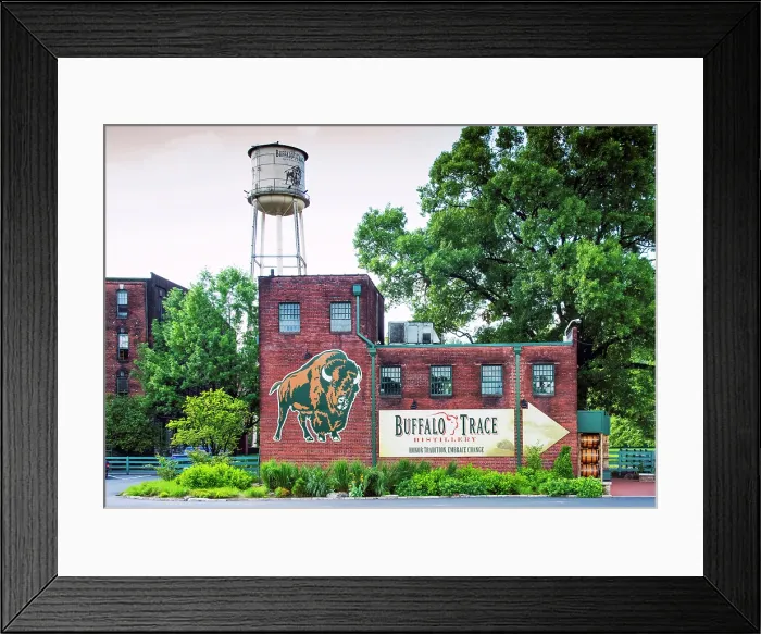 Framed Print : USA, Frankfort, Kentucky, Blue Grass Region, Buffalo Trace Distillery, Oldest Continuously Operating Distillery In The USA, National Historic Landmark