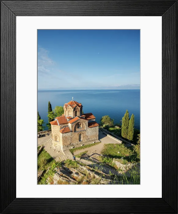 Framed Print : Church of St John at Kaneo, Lake Ohrid, Ohrid, North Macedonia Framed Print : Church of St John at Kaneo, Lake Ohrid, Ohrid, North Macedonia