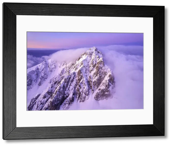 Framed Print : Landscape of Italian Alps in winter, Aerial view from Pizzo Camino group during a sunrise, Brescia province, Vallecamonica in Italy Framed Print : Landscape of Italian Alps in winter, Aerial view from Pizzo Camino group during a sunrise, Brescia province, Vallecamonica in Italy
