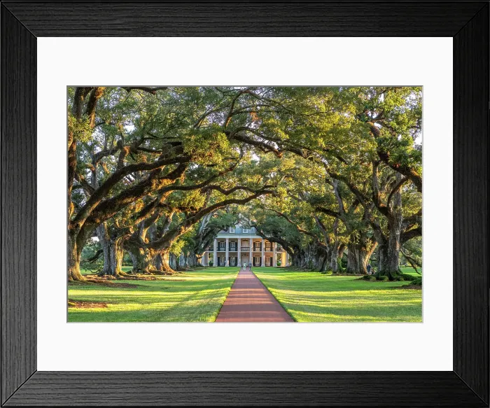 Framed Print : Oak Alley Plantation; Louisiana, USA, North America Framed Print : Oak Alley Plantation; Louisiana, USA, North America