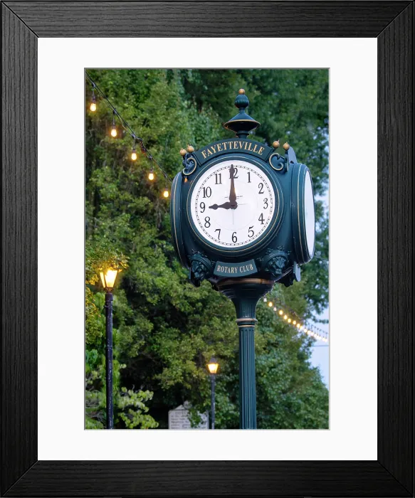 Framed Print : USA, Fayetteville, West Virginia, Early 1900's Town Clock Replica, Downtown Framed Print : USA, Fayetteville, West Virginia, Early 1900's Town Clock Replica, Downtown