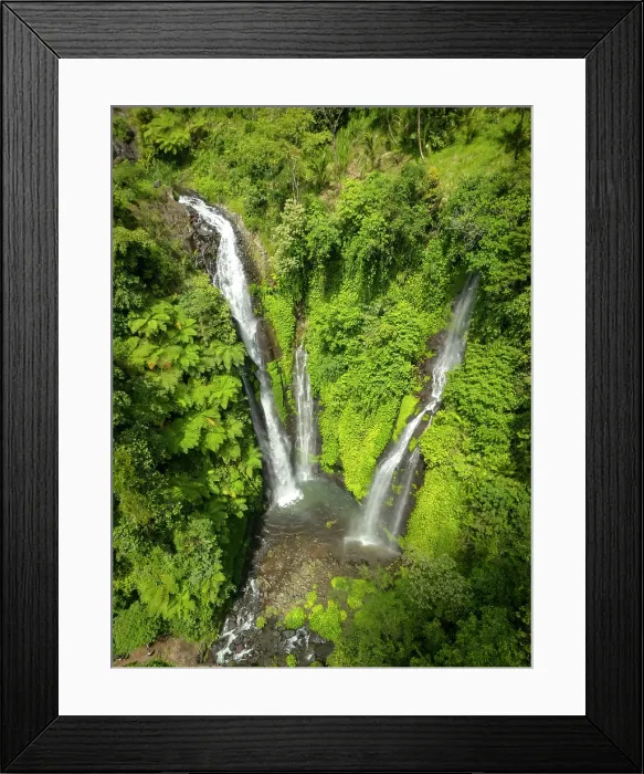 Framed Print : Sekumpul waterfall, Bali, Indonesia Framed Print : Sekumpul waterfall, Bali, Indonesia