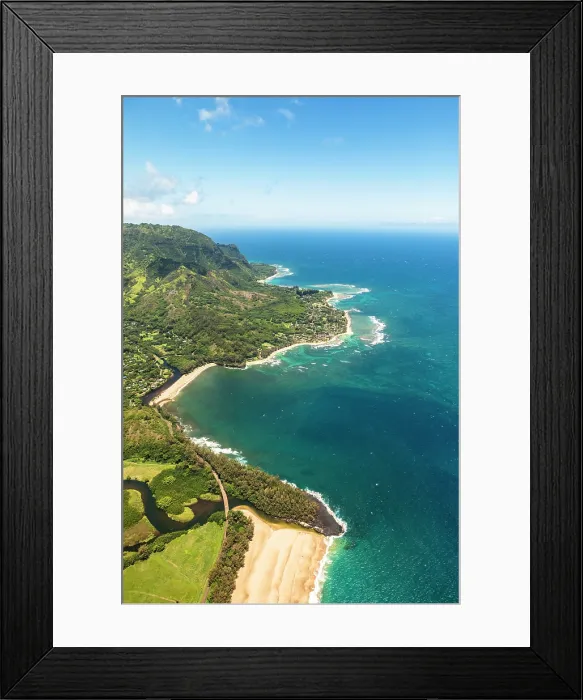 Framed Print : Hanalei, Kauai, Hawaii, USA, North America Framed Print : Hanalei, Kauai, Hawaii, USA, North America