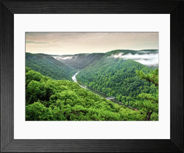 Framed Print : USA, Fayetteville, West Virginia, Appalachian Mountains, The New River, New River Gorge National Park and Reserve, In 2020 The Park Was Designated A National Park Framed Print : USA, Fayetteville, West Virginia, Appalachian Mountains, The New River, New River Gorge National Park and Reserve, In 2020 The Park Was Designated A National Park