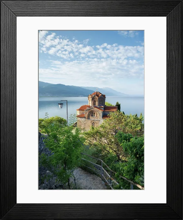 Framed Print : Church of St John at Kaneo, Lake Ohrid, Ohrid, North Macedonia Framed Print : Church of St John at Kaneo, Lake Ohrid, Ohrid, North Macedonia