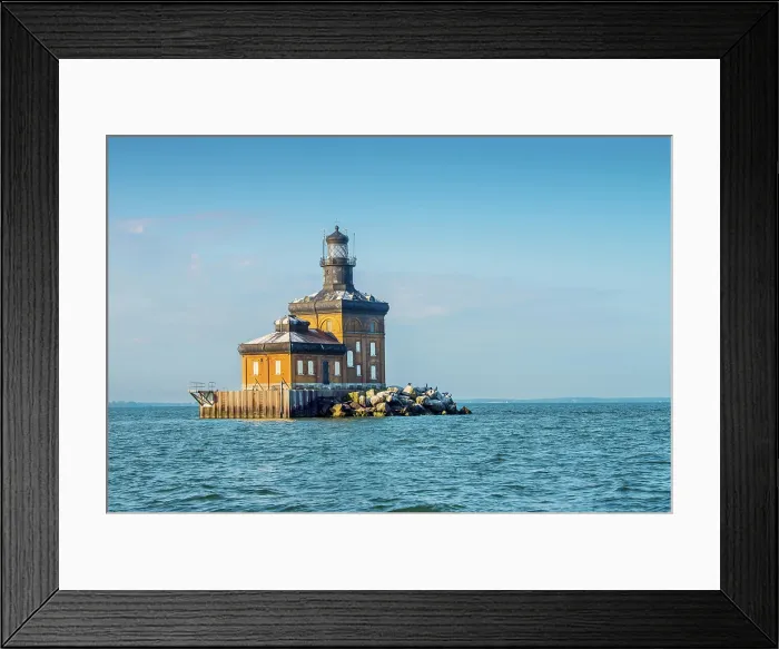 Framed Print : USA, Toledo, Ohio, Toledo Harbor Lighthouse, Located 5 Miles Off Shore On Lake Erie, Marks The Entrance To the Toledo Harbor, Built In 1901 Framed Print : USA, Toledo, Ohio, Toledo Harbor Lighthouse, Located 5 Miles Off Shore On Lake Erie, Marks The Entrance To the Toledo Harbor, Built In 1901