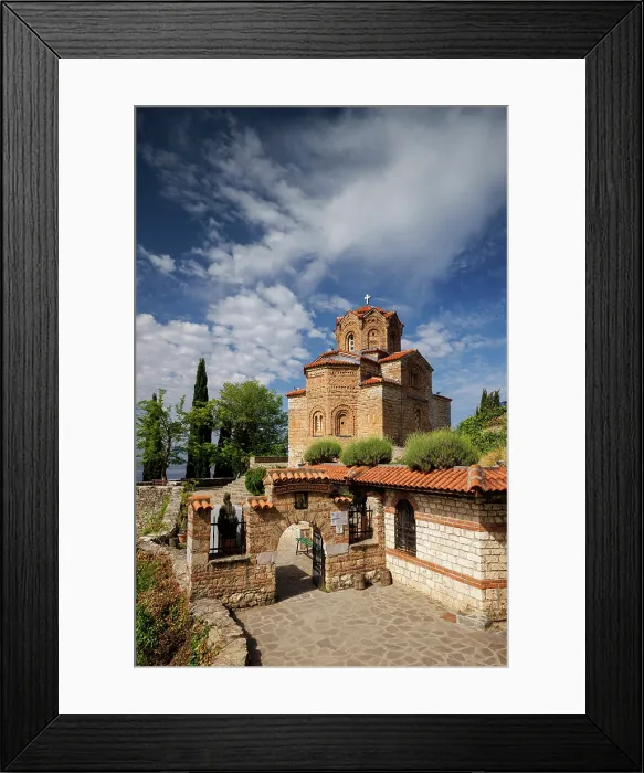 Framed Print : Church of St John at Kaneo, Lake Ohrid, Ohrid, North Macedonia Framed Print : Church of St John at Kaneo, Lake Ohrid, Ohrid, North Macedonia