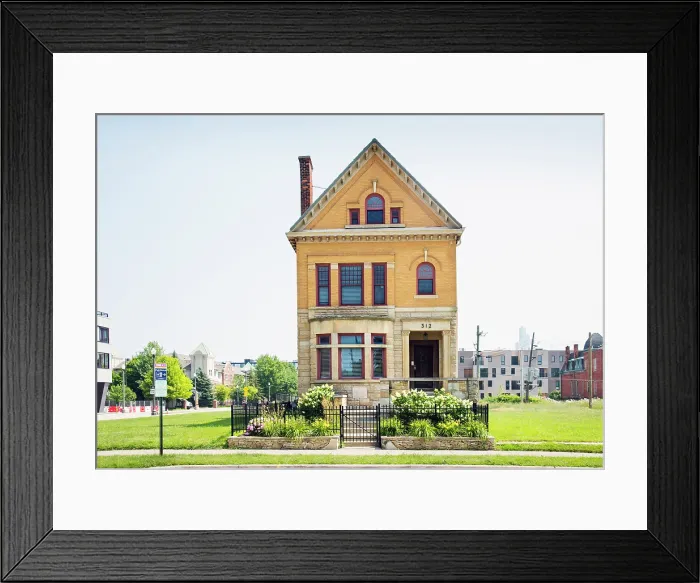 Framed Print : USA, Detroit, Michigan, Brush Park Neighborhood, Restored Late 19th Century Victorian Mansion Framed Print : USA, Detroit, Michigan, Brush Park Neighborhood, Restored Late 19th Century Victorian Mansion