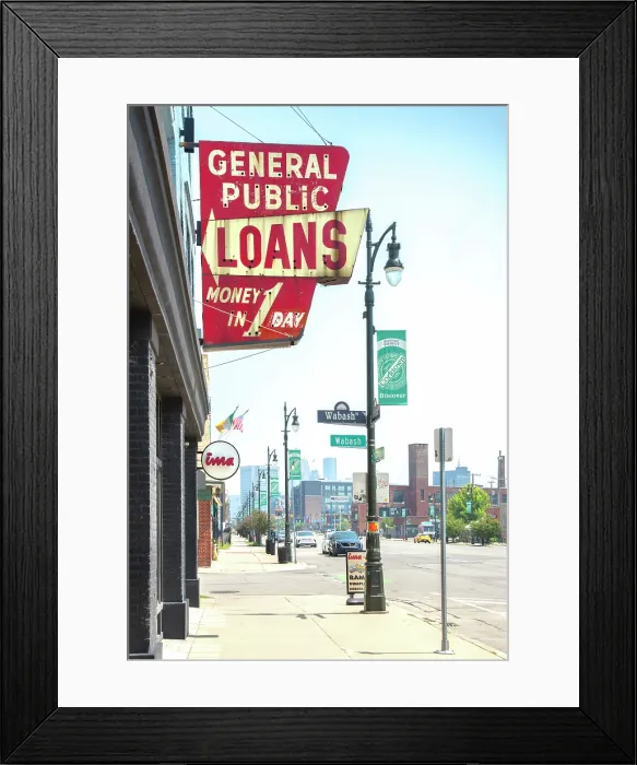 Framed Print : USA, Detroit, Michigan, Corktown Neighborhood, Downtown, Michigan Avenue Framed Print : USA, Detroit, Michigan, Corktown Neighborhood, Downtown, Michigan Avenue