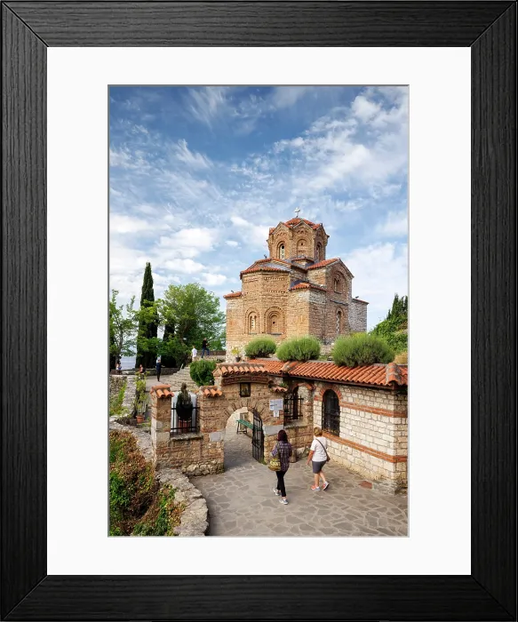 Framed Print : Church of St John at Kaneo, Lake Ohrid, Ohrid, North Macedonia Framed Print : Church of St John at Kaneo, Lake Ohrid, Ohrid, North Macedonia