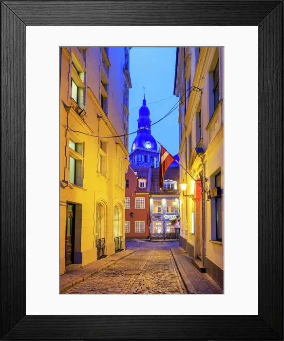 Framed Print : Restaurant and the Dome Cathedral beyond, Riga, Latvia Riga, Latvia Framed Print : Restaurant and the Dome Cathedral beyond, Riga, Latvia Riga, Latvia