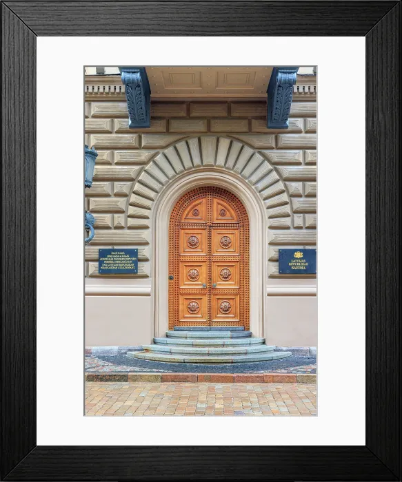 Framed Print : Ornate door of the Parliament of Latvia building, Riga, Latvia Framed Print : Ornate door of the Parliament of Latvia building, Riga, Latvia