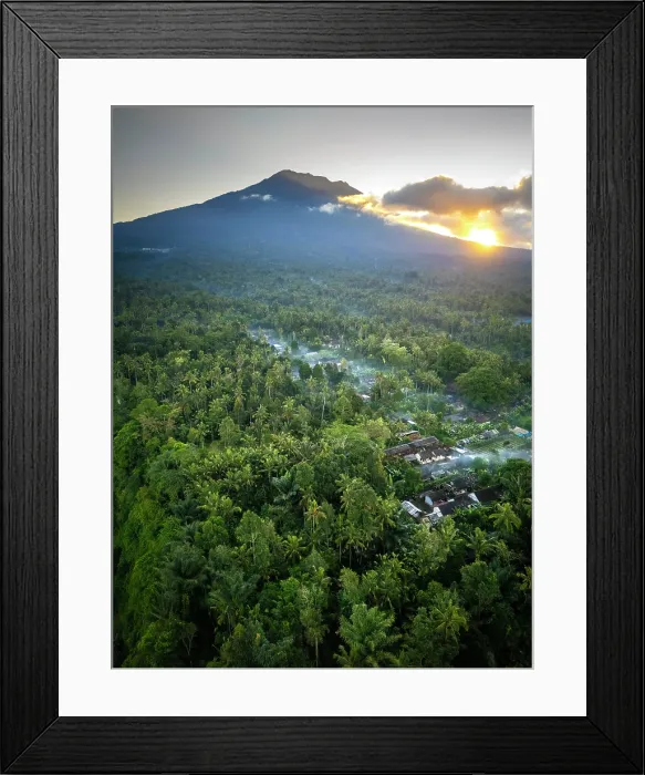 Framed Print : Mount Agung volcano (highest mountain in Bali) Bali, Indonesia Framed Print : Mount Agung volcano (highest mountain in Bali) Bali, Indonesia