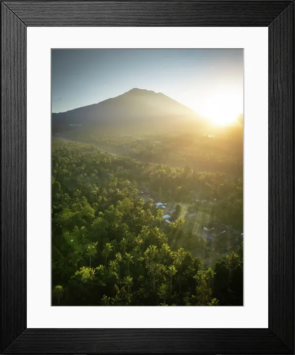 Framed Print : Mount Agung volcano (highest mountain in Bali) Bali, Indonesia Framed Print : Mount Agung volcano (highest mountain in Bali) Bali, Indonesia