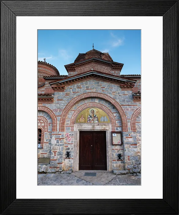 Framed Print : Church of Saints Clement and Panteleimon, Ohrid, North Macedonia Framed Print : Church of Saints Clement and Panteleimon, Ohrid, North Macedonia