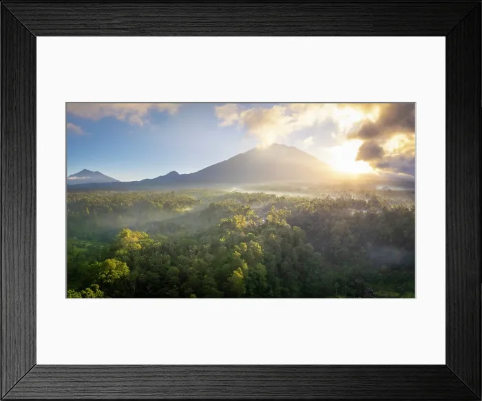 Framed Print : Mount Agung volcano (highest mountain in Bali) Bali, Indonesia Framed Print : Mount Agung volcano (highest mountain in Bali) Bali, Indonesia
