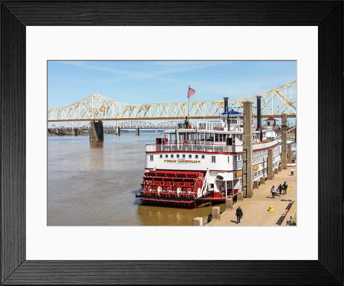 Framed Print : Belle of Louisville Riverboats, Louisville, Kentucky, USA, North America