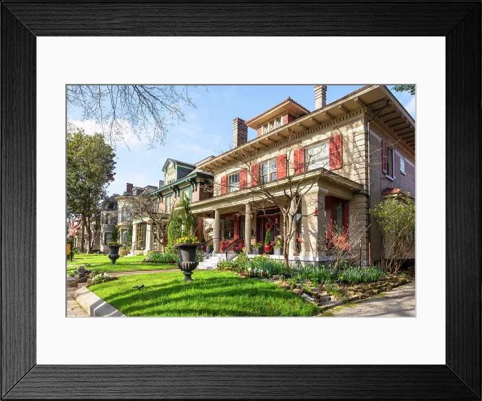 Framed Print : Historic Old Louisville Neighborhood, Louisville, Kentucky, USA, North America