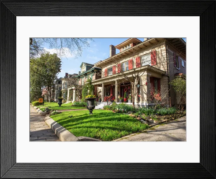 Framed Print : Historic Old Louisville Neighborhood, Louisville, Kentucky, USA, North America Framed Print : Historic Old Louisville Neighborhood, Louisville, Kentucky, USA, North America