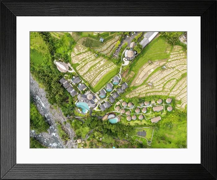 Framed Print : Wapa Lux Tent resort in Sideman, Bali, Indonesia Framed Print : Wapa Lux Tent resort in Sideman, Bali, Indonesia