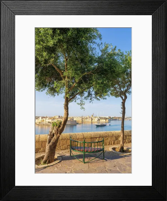 Framed Print : Lower Barakka Garden, Valletta, Malta Framed Print : Lower Barakka Garden, Valletta, Malta