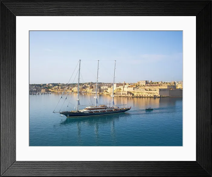 Framed Print : View of the Three Cities, Grand Harbour View, Valletta, Malta Framed Print : View of the Three Cities, Grand Harbour View, Valletta, Malta