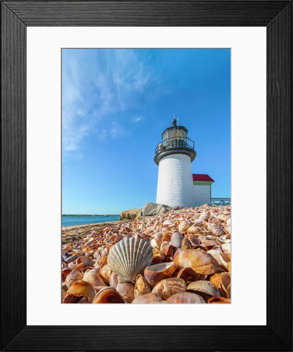 Framed Print : USA, Massachusetts, Nantucket, Nantucket Town, Brant Point, Brant Point Lighthouse