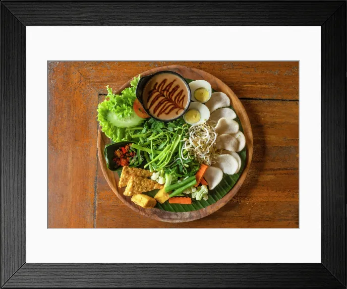 Framed Print : Traditional Indonesian cuisine, Bali, Indonesia Framed Print : Traditional Indonesian cuisine, Bali, Indonesia