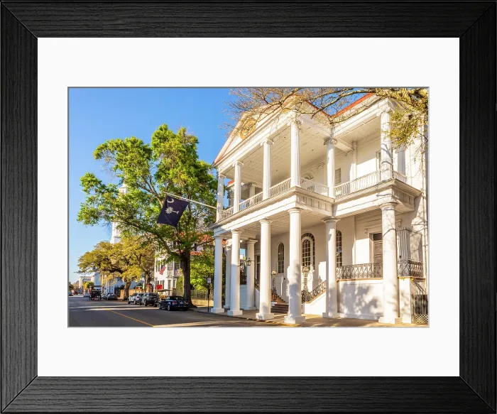 Framed Print : The South Carolina Society Hall, Charleston, South Carolina, USA, North America