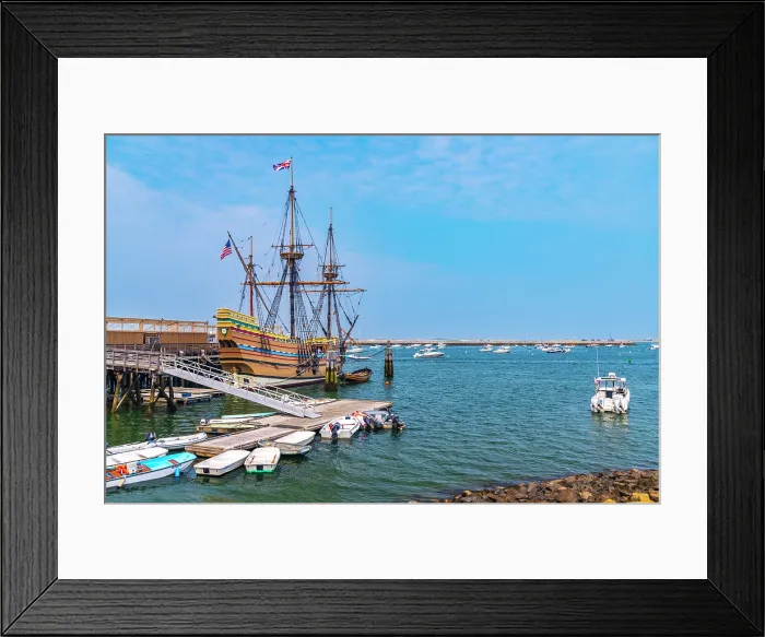 Framed Print : USA, Massachusetts, Plymouth, Mayflower II Framed Print : USA, Massachusetts, Plymouth, Mayflower II