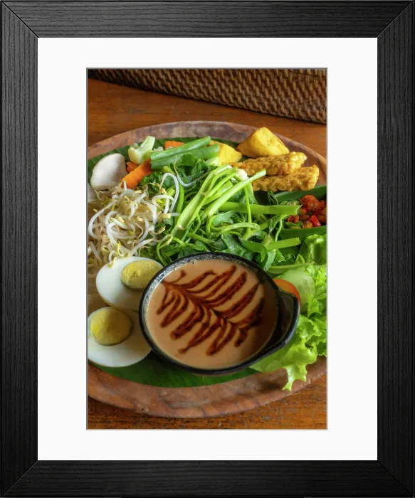 Framed Print : Traditional Indonesian cuisine, Bali, Indonesia Framed Print : Traditional Indonesian cuisine, Bali, Indonesia