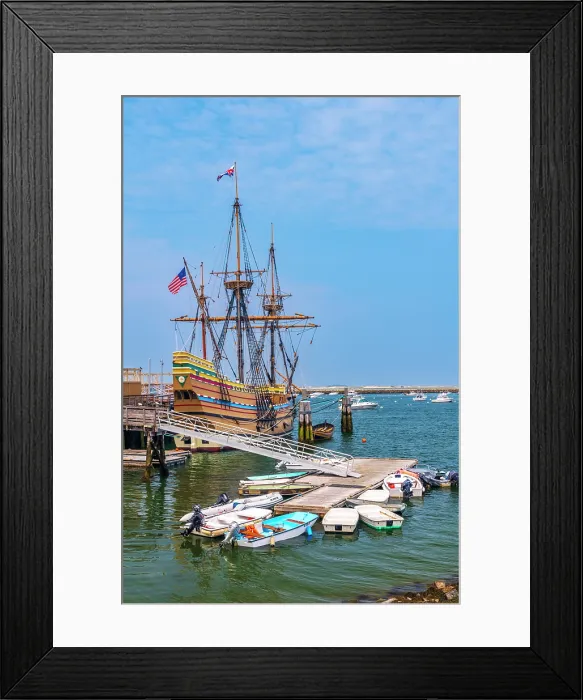 Framed Print : USA, Massachusetts, Plymouth, Mayflower II Framed Print : USA, Massachusetts, Plymouth, Mayflower II