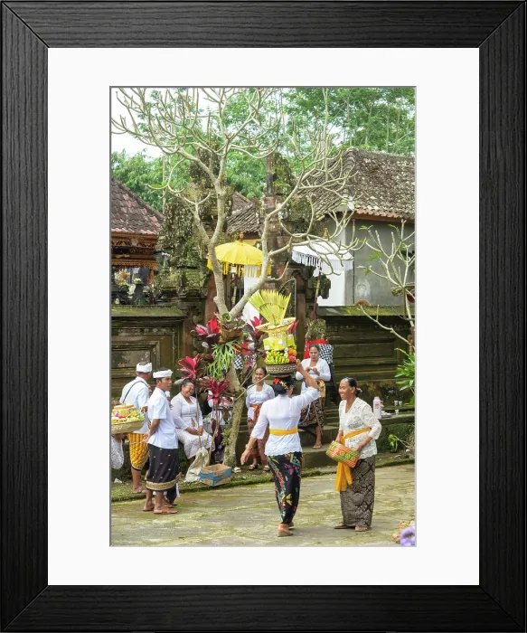 Framed Print : Typical bi-annual ceremony at a local Hindu temple, Bali, Indonesia Framed Print : Typical bi-annual ceremony at a local Hindu temple, Bali, Indonesia