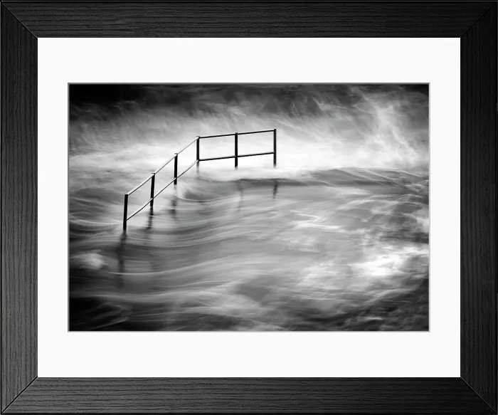 Framed Print : Long exposure image, Bude Seapool, Bude, North Cornwall, England Framed Print : Long exposure image, Bude Seapool, Bude, North Cornwall, England