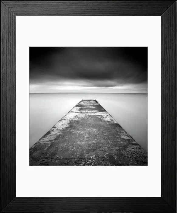 Framed Print : Long exposure image, old concrete jetty, Blyth, Northumberland, England Framed Print : Long exposure image, old concrete jetty, Blyth, Northumberland, England