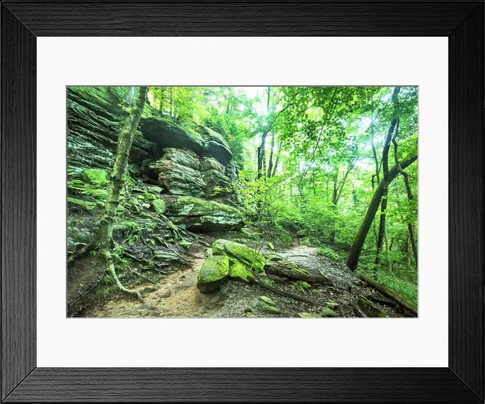 Framed Print : USA, Akron, Ohio, The Ledges Is A Trail Of Ancient Towering Rock Formations And Sandstone Cliffs, Cuyahoga Valley National Park Framed Print : USA, Akron, Ohio, The Ledges Is A Trail Of Ancient Towering Rock Formations And Sandstone Cliffs, Cuyahoga Valley National Park