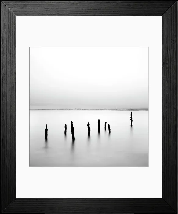 Framed Print : Long exposure image, old wooden posts, Holy Island, Lindisfarne, Northumberland, England Framed Print : Long exposure image, old wooden posts, Holy Island, Lindisfarne, Northumberland, England