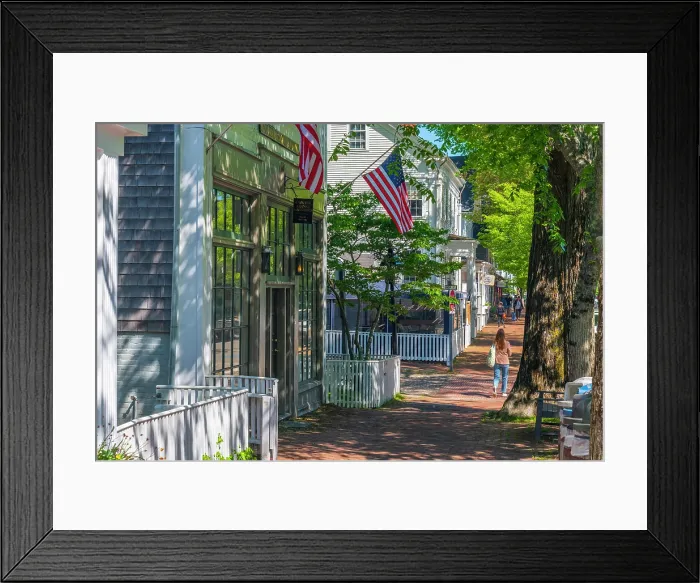 Framed Print : USA, Massachusetts, Nantucket, Nantucket Town, Federal Street