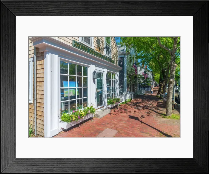 Framed Print : USA, Massachusetts, Nantucket, Nantucket Town, Federal Street