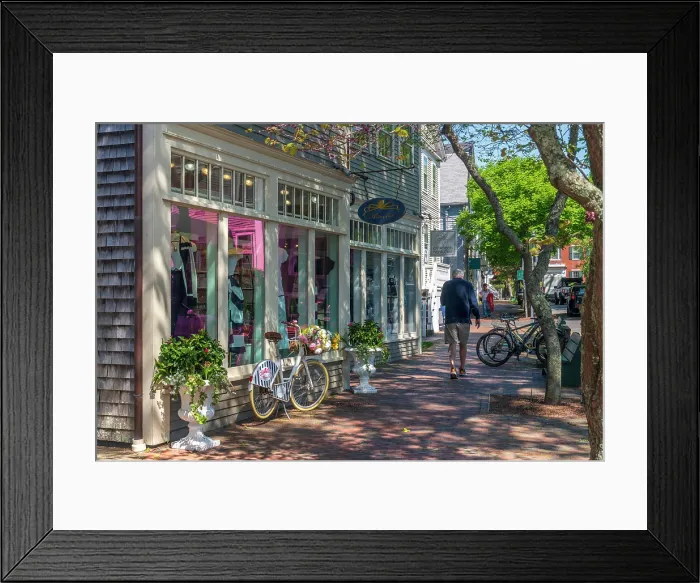 Framed Print : USA, Massachusetts, Nantucket, Nantucket Town, Centre Street Framed Print : USA, Massachusetts, Nantucket, Nantucket Town, Centre Street