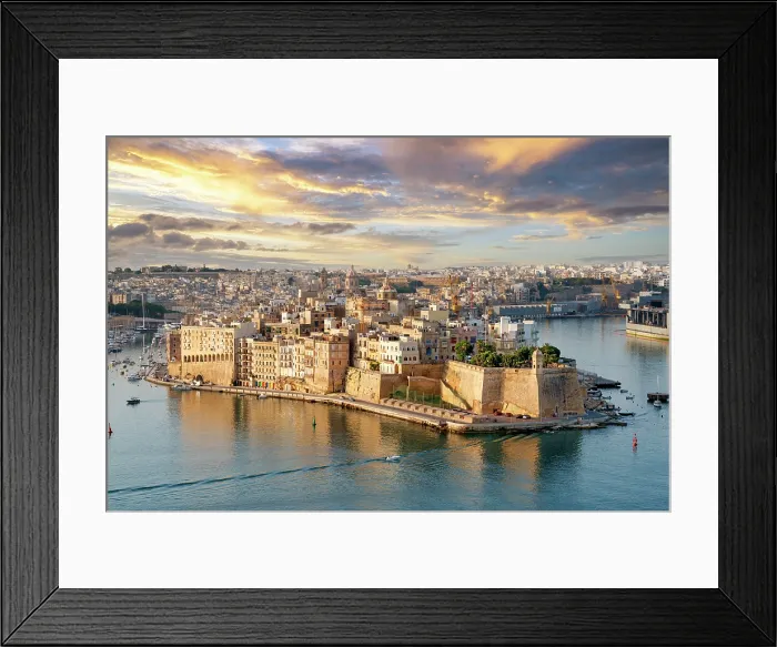 Framed Print : Senglea (L-Isla) - one of the Three Cities, Grand Harbour View as seen from Valletta, Senglea, Valletta, Malta Framed Print : Senglea (L-Isla) - one of the Three Cities, Grand Harbour View as seen from Valletta, Senglea, Valletta, Malta