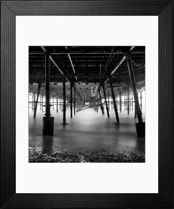 Framed Print : Long exposure image, Brighton Pier, Brighton, East Sussex, England Framed Print : Long exposure image, Brighton Pier, Brighton, East Sussex, England