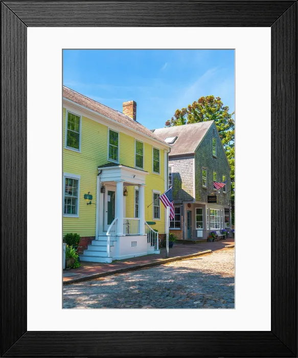 Framed Print : USA, Massachusetts, Nantucket, India Street Framed Print : USA, Massachusetts, Nantucket, India Street