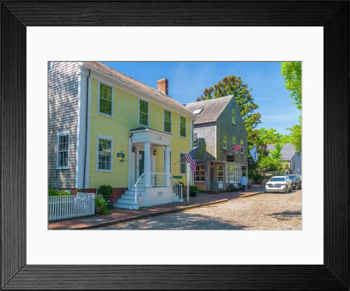 Framed Print : USA, Massachusetts, Nantucket, India Street Framed Print : USA, Massachusetts, Nantucket, India Street