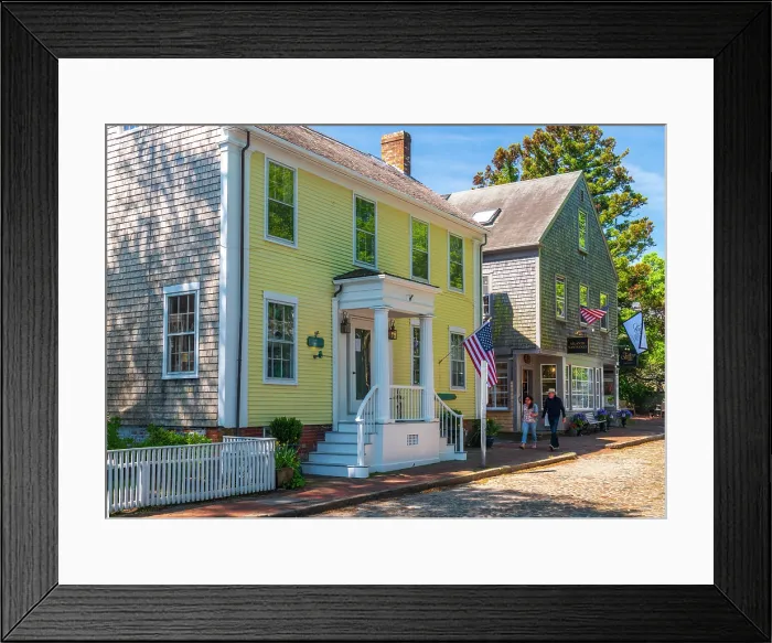 Framed Print : USA, Massachusetts, Nantucket, India Street Framed Print : USA, Massachusetts, Nantucket, India Street