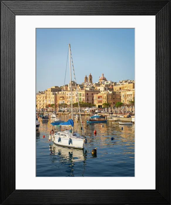 Framed Print : Senglea (L-Isla) - one of the Three Cities, Harbour View, Senglea, Valletta, Malta Framed Print : Senglea (L-Isla) - one of the Three Cities, Harbour View, Senglea, Valletta, Malta