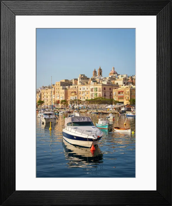 Framed Print : Senglea (L-Isla) - one of the Three Cities, Harbour View, Senglea, Valletta, Malta Framed Print : Senglea (L-Isla) - one of the Three Cities, Harbour View, Senglea, Valletta, Malta