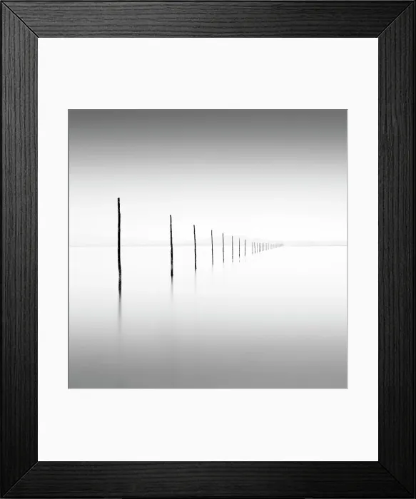Framed Print : Long exposure image, wooden posts, Holy Island, Lindisfarne, Northumberland, England Framed Print : Long exposure image, wooden posts, Holy Island, Lindisfarne, Northumberland, England