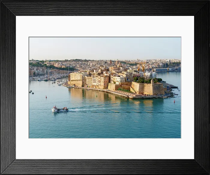 Framed Print : Senglea (L-Isla) - one of the Three Cities, Grand Harbour View as seen from Valletta, Senglea, Valletta, Malta Framed Print : Senglea (L-Isla) - one of the Three Cities, Grand Harbour View as seen from Valletta, Senglea, Valletta, Malta