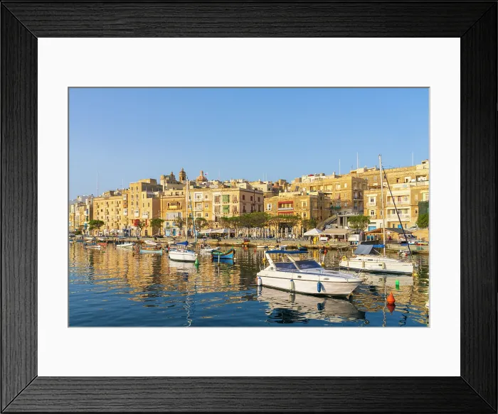 Framed Print : Senglea (L-Isla) - one of the Three Cities, Harbour View, Senglea, Valletta, Malta Framed Print : Senglea (L-Isla) - one of the Three Cities, Harbour View, Senglea, Valletta, Malta